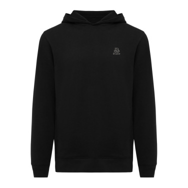 Logo trade promotional gift photo of: Iqoniq Yengo recycled cotton hoodie with sidepockets