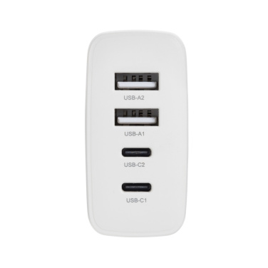 Logotrade business gift image of: TravelCharge Pro RCS rplastic travel charger with USB C