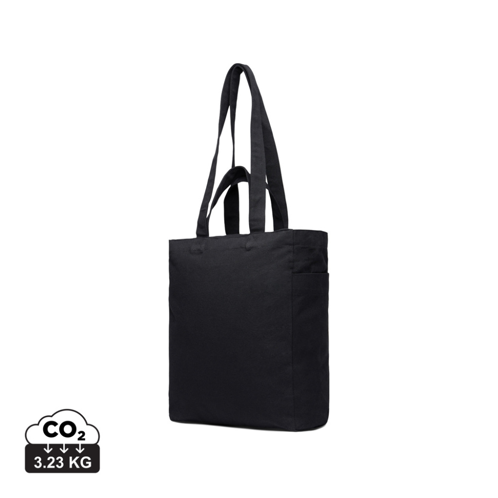 Logo trade promotional item photo of: VINGA Hilo AWARE™ recycled canvas zip tote