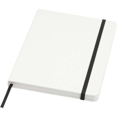 Logo trade promotional items picture of: Holm A5 stone paper hard cover notebook with lined pages