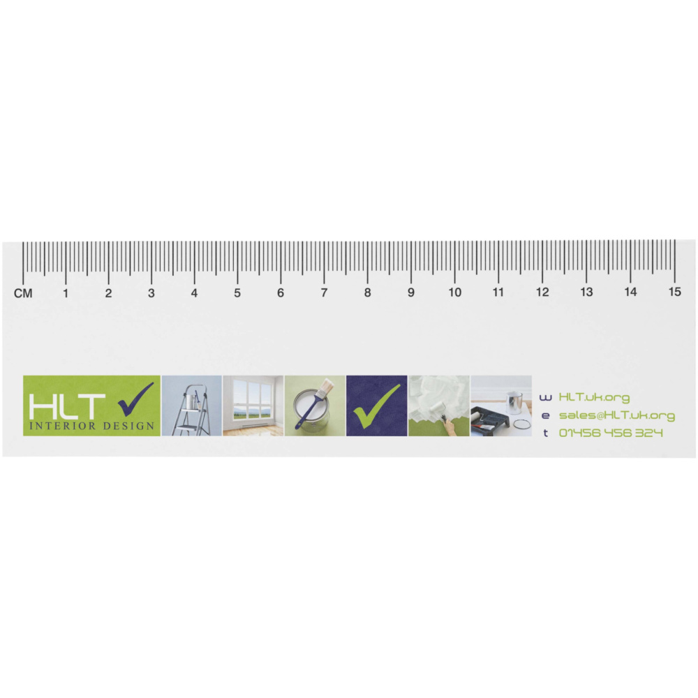 Logotrade business gifts photo of: Sticky-Mate® recycled sticky notes with printed 15 cm ruler
