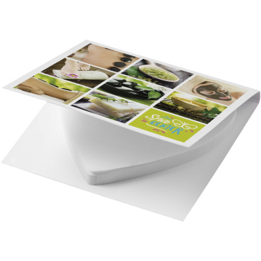 Logo trade promotional merchandise photo of: Sticky-Mate® soft cover heart-shaped sticky notes