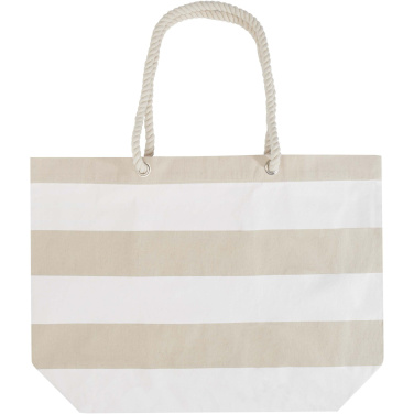 Logo trade business gift photo of: Florida 270 g/m² GRS recycled beach tote bag 18L