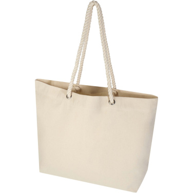 Logo trade promotional giveaways image of: Florida 270 g/m² GRS recycled beach tote bag 18L
