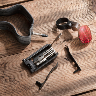 Logo trade promotional merchandise picture of: Set of bike tools MERAPI Schwarzwolf