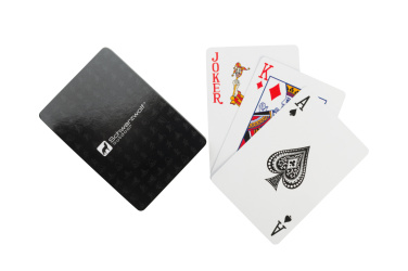 Logotrade promotional giveaways photo of: Set of playing cards and dice MURRAY Schwarzwolf