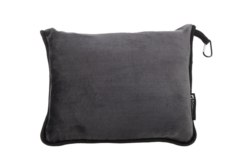 Logo trade corporate gifts picture of: Blanket and pillow 2 in 1 AMIATA Schwarzwolf