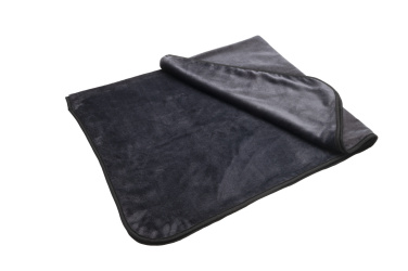 Logo trade business gift photo of: Blanket and pillow 2 in 1 AMIATA Schwarzwolf