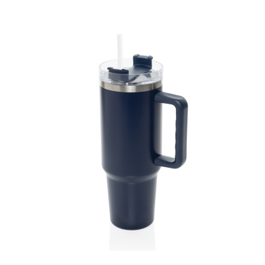 Logotrade corporate gift image of: Stadley RCS recycled steel tumbler 1200ML