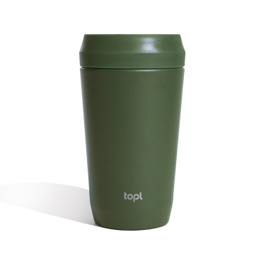 Logo trade promotional giveaways image of: Topl Recycled Steel To Go Tumbler Patented 360 Lid 354ml