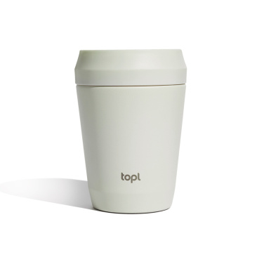 Logo trade promotional giveaways picture of: Topl Recycled Steel To Go Tumbler Patented 360 Lid 235ml
