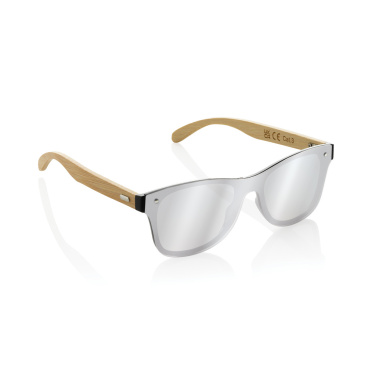 Logotrade promotional merchandise photo of: Prism RCS recycled plastic sunglasses with bamboo frame