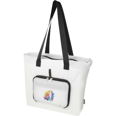 Logo trade promotional item photo of: EcoFold RPET foldable tote bag 16L