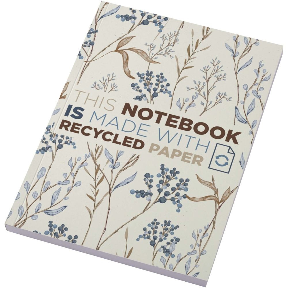 Logotrade promotional product image of: Novella Austen A5 recycled soft cover notebook - 100 sheets