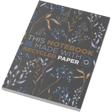 Logo trade promotional gift photo of: Novella Austen A5 recycled soft cover notebook - 100 sheets