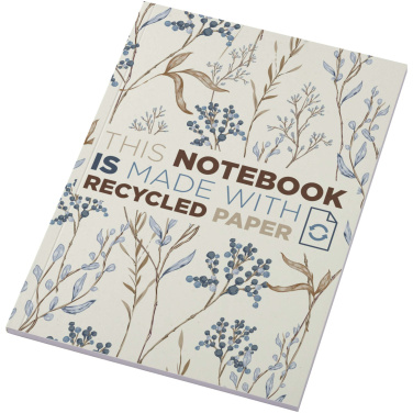Logo trade business gift photo of: Novella Austen A5 recycled soft cover notebook - 50 sheets