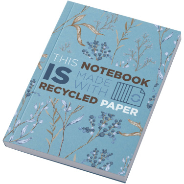 Logo trade promotional items picture of: Novella Austen A6 recycled soft cover notebook - 100 sheets