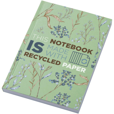 Logo trade promotional gift photo of: Novella Austen A6 recycled soft cover notebook - 100 sheets