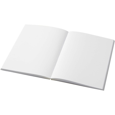 Logo trade business gifts image of: Novella Austen A5 recycled soft cover kraft notebook - 100 sheets