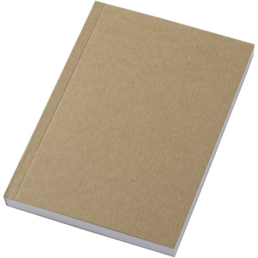 Logo trade advertising products picture of: Novella Austen A6 recycled soft cover kraft notebook - 100 sheets
