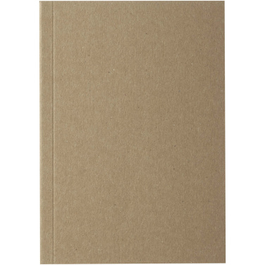 Logo trade promotional product photo of: Novella Austen A6 recycled soft cover kraft notebook - 50 sheets