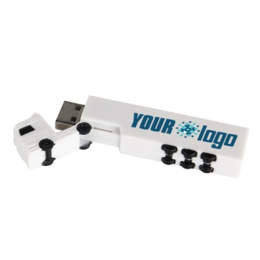 Logo trade promotional giveaway photo of: Plastic USB stick