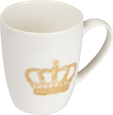 Logo trade business gifts image of: Mug with crown print 300 ml