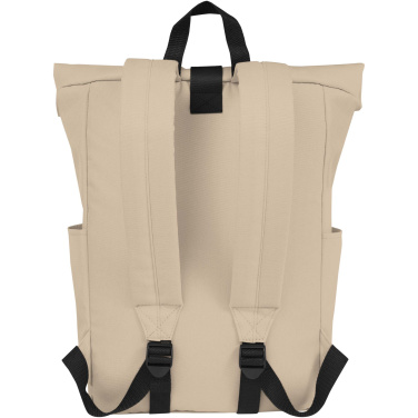 Logo trade promotional gifts image of: Byron 15.6" GRS RPET roll-top backpack 18L