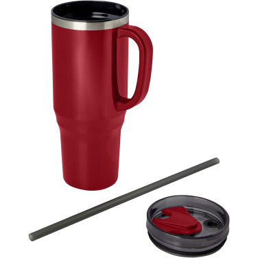 Logotrade promotional gift picture of: Melbourne 1200 ml RCS certified insulated tumbler with straw