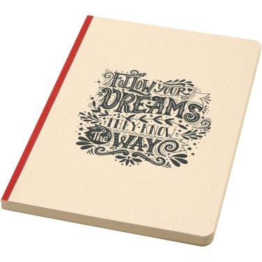 Logo trade promotional merchandise image of: Liliana A5 sugarcane and RPET soft cover notebook