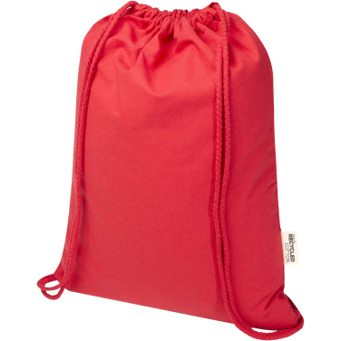 Logotrade promotional giveaway picture of: Oregon Blend 140 g/m² GRS recycled drawstring bag 5L