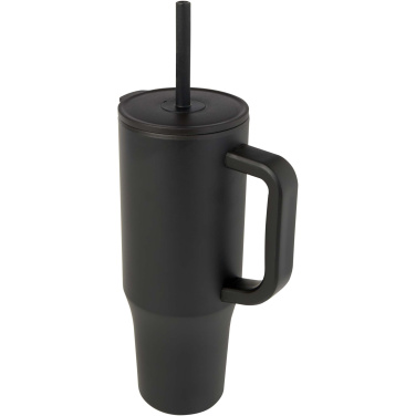 Logotrade corporate gift image of: Brady 900 ml RCS certified insulated tumbler with silicone straw