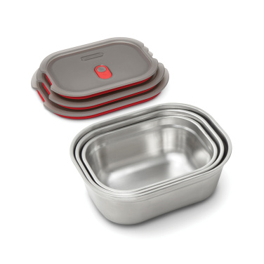 Logo trade corporate gifts image of: Black+Blum Mealprep Box 3pcs Set Small, Medium, Large