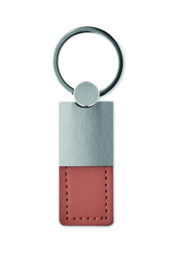 Logotrade corporate gift picture of: PU and metal key ring Helsinki