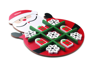 Logo trade advertising products image of: Christmas wooden tic tac toe