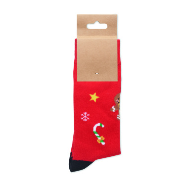 Logo trade promotional giveaways picture of: Pair of Christmas socks M
