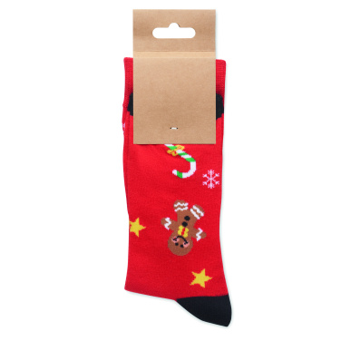 Logotrade promotional merchandise picture of: Pair of Christmas socks L