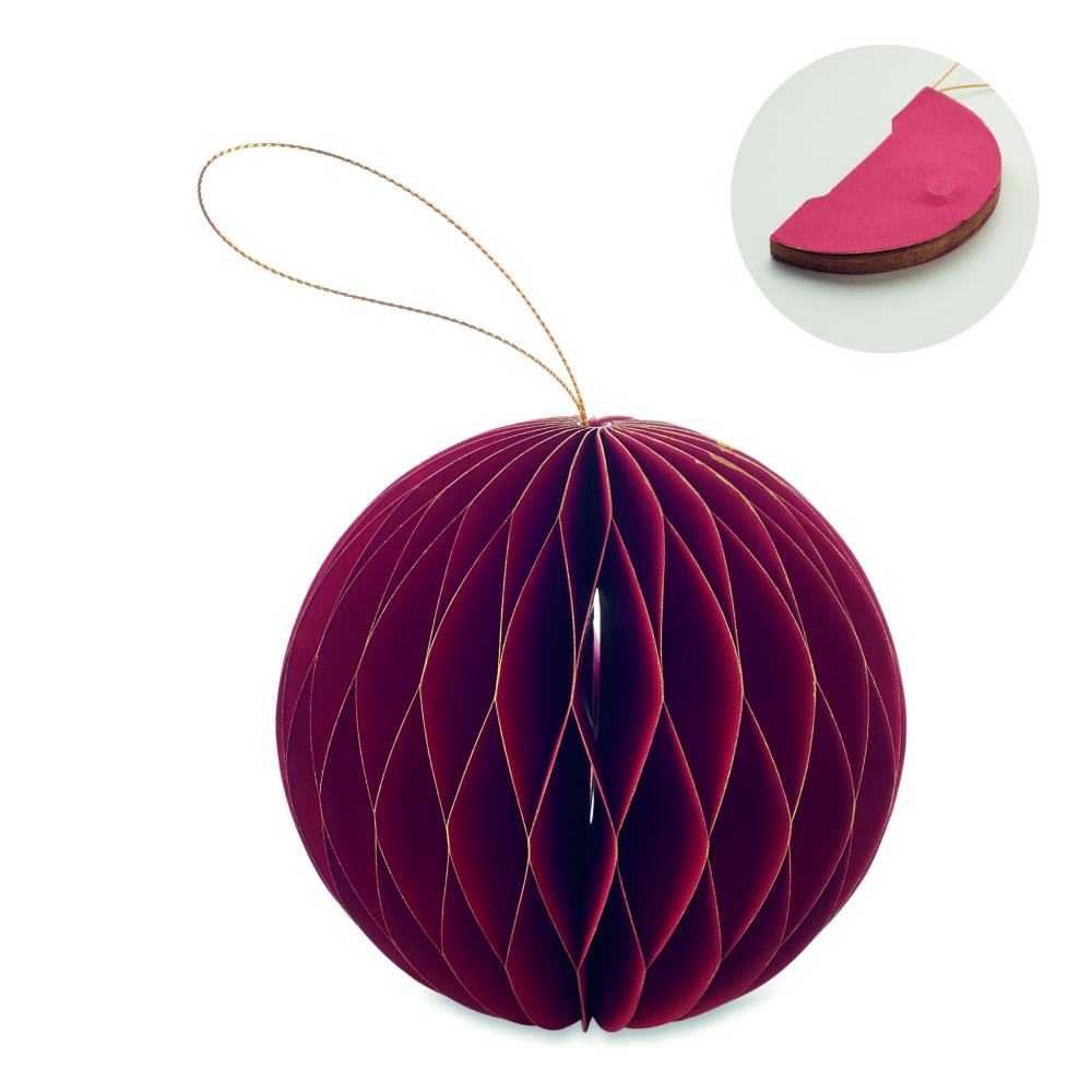Logo trade promotional item photo of: Foldable  XMAS bauble hanger