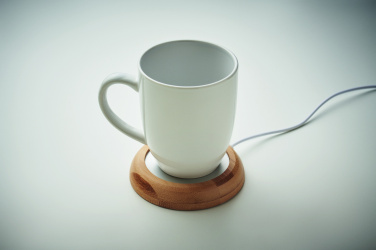 Logotrade promotional item image of: Bamboo mug warmer with USB