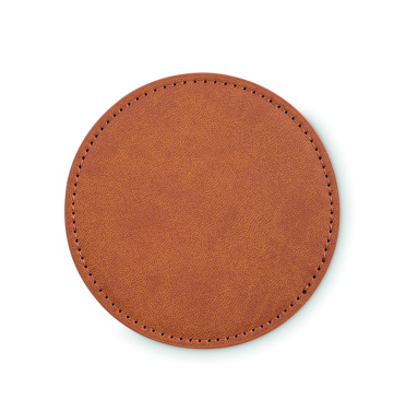 Logotrade promotional items photo of: Round coaster in PU