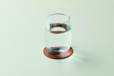 Logo trade corporate gift photo of: Round coaster in PU
