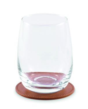 Logotrade promotional item picture of: Round coaster in PU