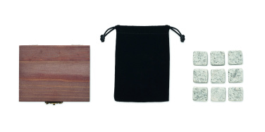 Logo trade promotional giveaways image of: 9 stone ice cube set in box