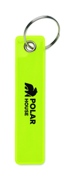 Logo trade promotional giveaways picture of: Reflective key ring in PVC