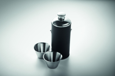 Logo trade advertising products picture of: Hip flask with shot cups