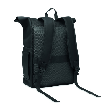 Logotrade corporate gift picture of: Rolltop laptop rucksack 600D