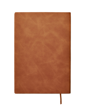 Logo trade promotional merchandise image of: A5 notebook in smokey PU