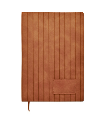 Logo trade corporate gifts image of: A5 notebook in smokey PU