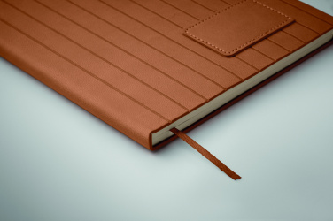 Logo trade advertising products picture of: A5 notebook in smokey PU