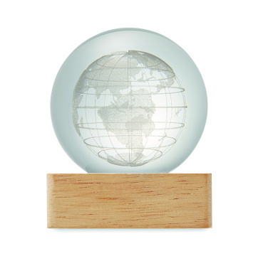 Logo trade business gift photo of: LED globe glass ball